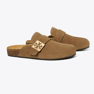 Tory Burch Suede Mellow Mule size 9 in River Rock color